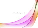 彩色动感曲线矢量背景