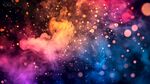 梦幻炫彩烟雾背景画面