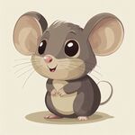 可爱卡通小老鼠形象