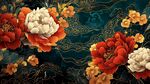 中式繁花图