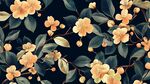 深色背景上的精美花卉图案
