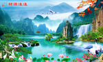 聚宝盆风水画 