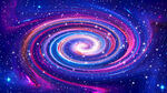 红蓝旋涡星空软膜天花吊顶