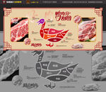 鸭肉分割海报 