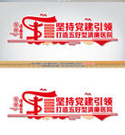 五好清廉医院文化背景墙