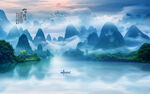 桂林山水画风景