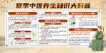 夏季中医养生保健展板