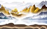 背靠金山背景墙