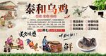泰和乌鸡背景墙