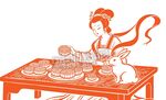 嫦娥玉兔品尝月饼