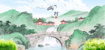 水墨山水画