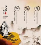 中国风中医养生宣传挂画