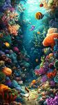 梦幻海底世界珊瑚与鱼群