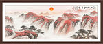 泰山日出国画