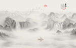 国画水墨山水
