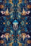 梦幻海洋生物对称图案