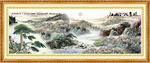  国画鸿运当头 客厅山水画