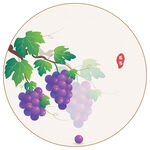葡萄矢量插画