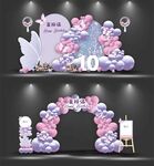 蝴蝶主题生日布置