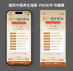 中国古典中医养生知识海报