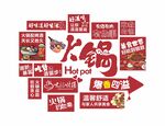 自助火锅文化墙