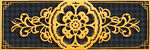 金色华丽花纹装饰图案