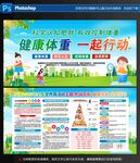 健康体重宣传展板设计