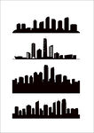 城市建筑剪影集合