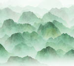 水墨青山图