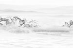 中式山水屏风画