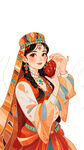 身着民族服饰的美丽女子
