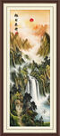 高山流水山水画