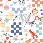 夏日缤纷图案清新可爱风