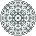 圆形古典花纹