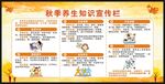 秋季养生知识宣传栏