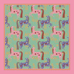 可爱小马图案方巾