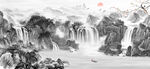 水墨意境山水画