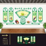学校园餐厅食堂文化墙展板