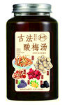 古法酸梅汤罐装饮品展示