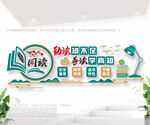 阅览室励志读书文化墙