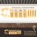 八礼四仪展板文化墙