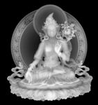 白度母佛像雕塑艺术作品