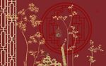 中式古典花鸟纹装饰图案
