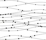黑白线条点状抽象图案