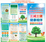 三减三健宣传单页折页
