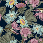 复古花卉图案四方连续典雅浪漫风