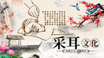 采耳养生背景墙