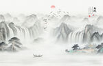 意境国画山水画