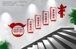 党建楼梯文化墙