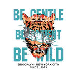 野性老虎标语图案设计